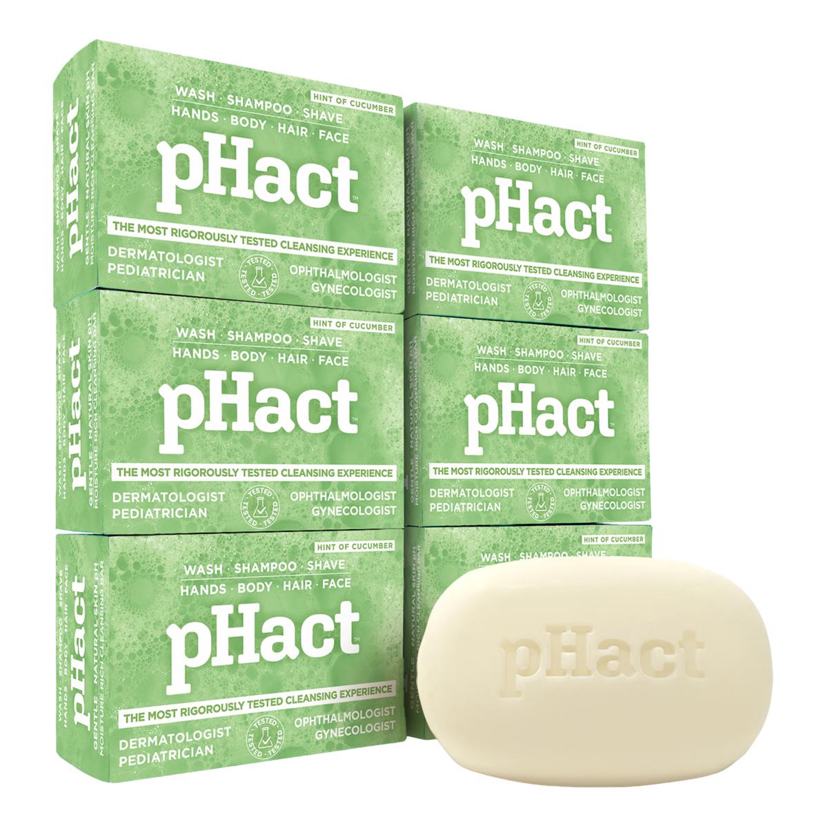 Andrew Lessman 6-pack pHact Cleansing Cucumber 4.25 oz. Bars