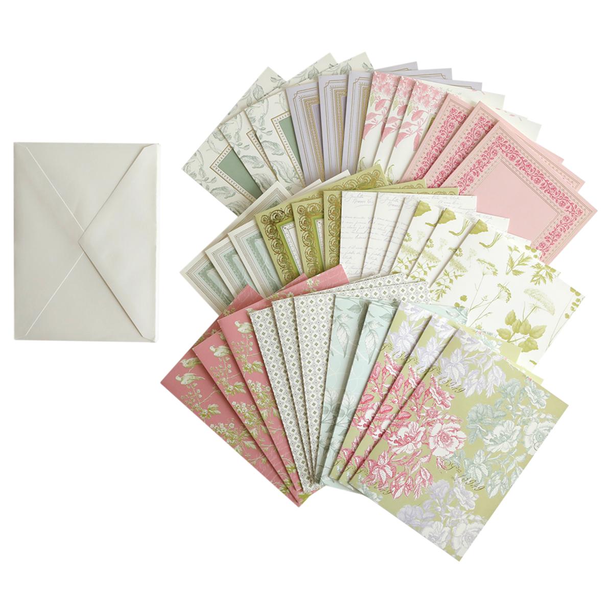 Anna Griffin® Antique Botanical Set of 36 Cards and 36 Envelopes