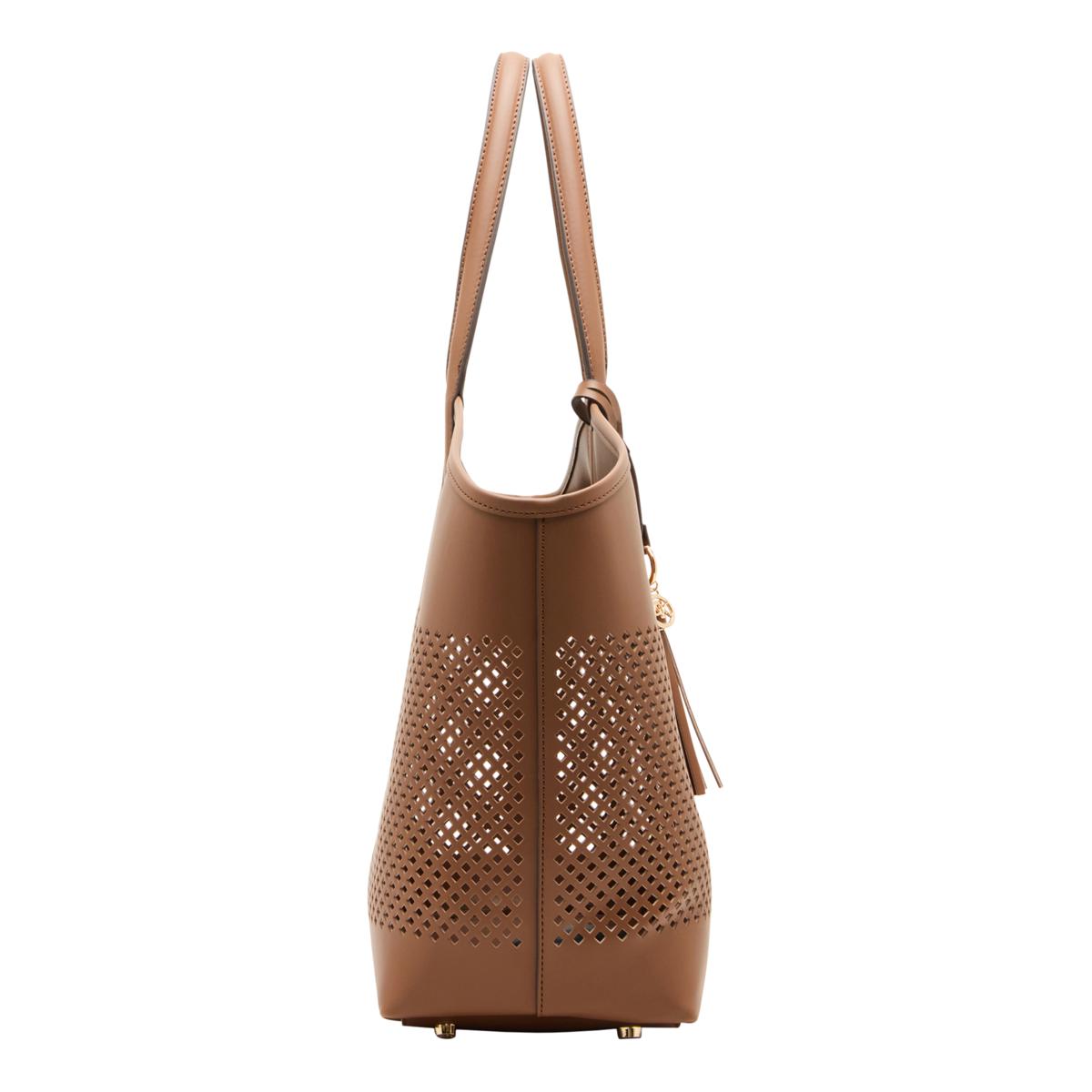 Anne Klein Solid Caning Tote | HSN
