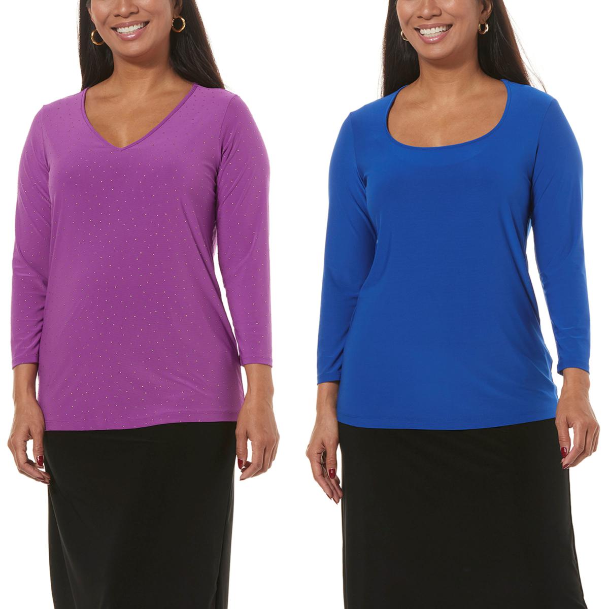 2 Pack 3/4 Dolman Sleeve Tops