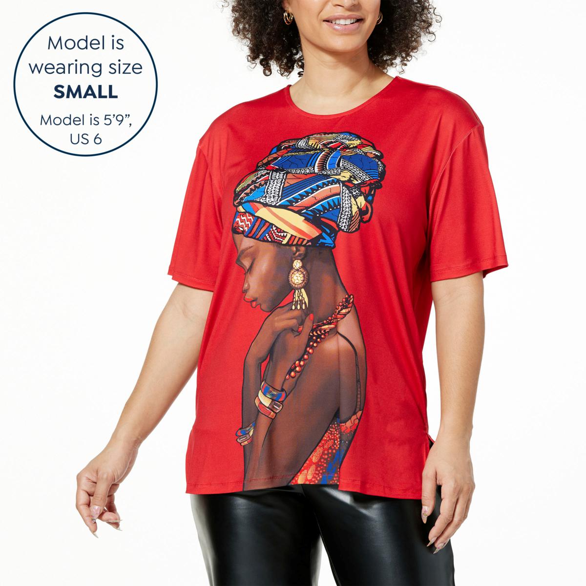 Antthony Graphic Knit Tee with Matching Canvas Tote