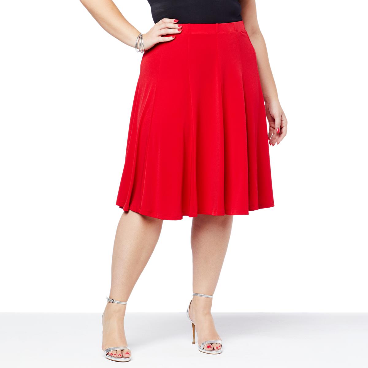 Antthony Knit Flared 12-Panel Skirt - 20384154 | HSN