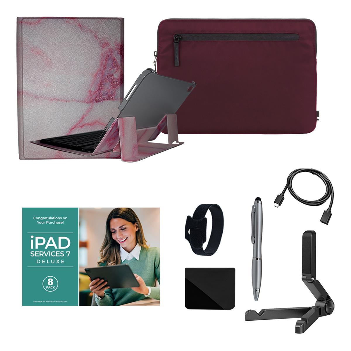 Apple iPad 11" 11th Gen Blue 128GB Wi-Fi Bundle w/Case & Voucher - 23665798 | HSN