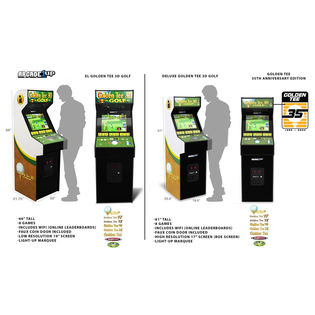 Arcade1Up Golden Tee 3D Deluxe Arcade Machine - 23231086 | HSN Arcade1Up Golden Tee 3D Deluxe Arcade Machine - 23231086 | HSN