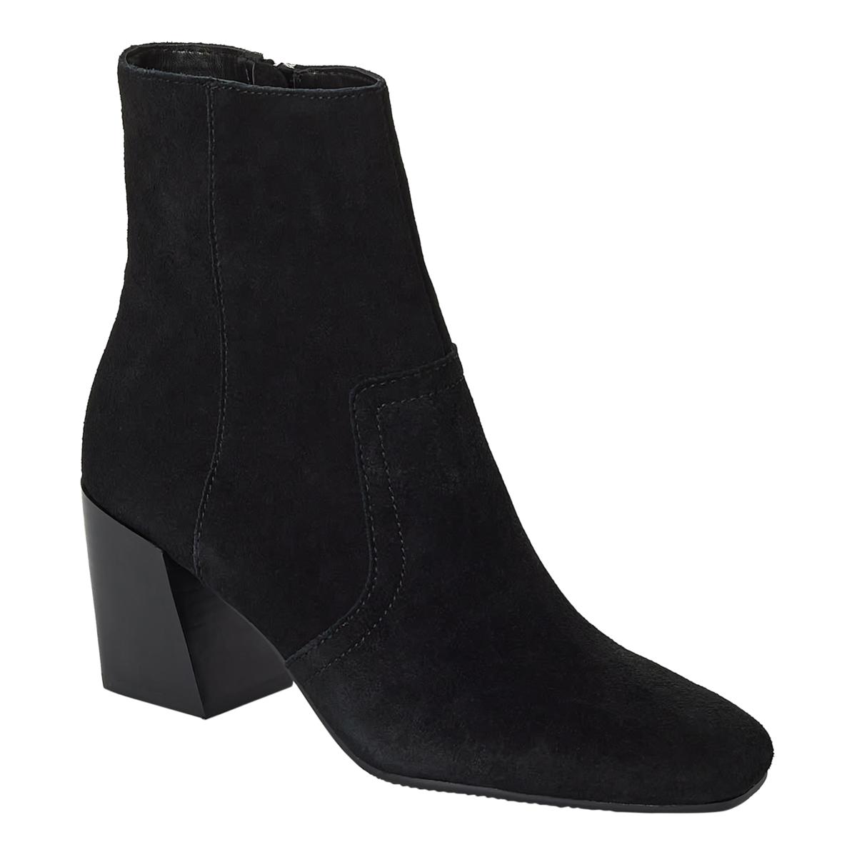 As Is Blondo Sadie Waterproof Suede Ankle Boot