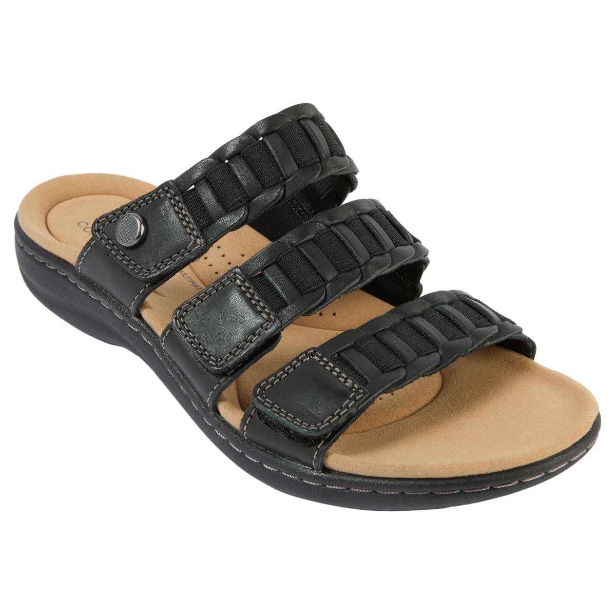 "As Is" Clarks Collection Laurieann Hope Heritage Casual Flat Sandals