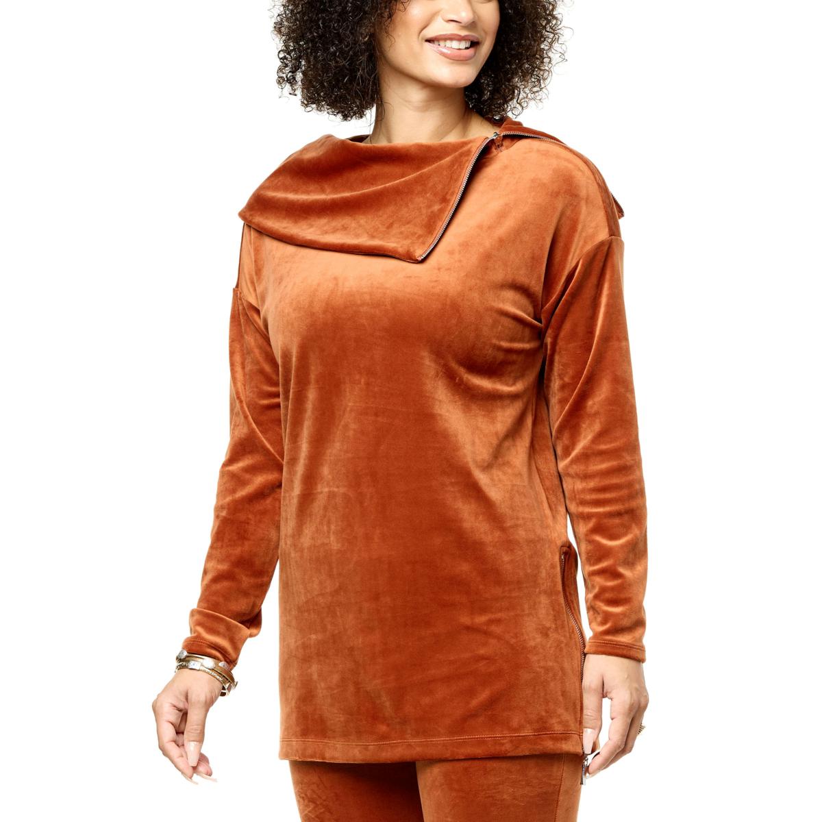 Velour cheap tunic tops