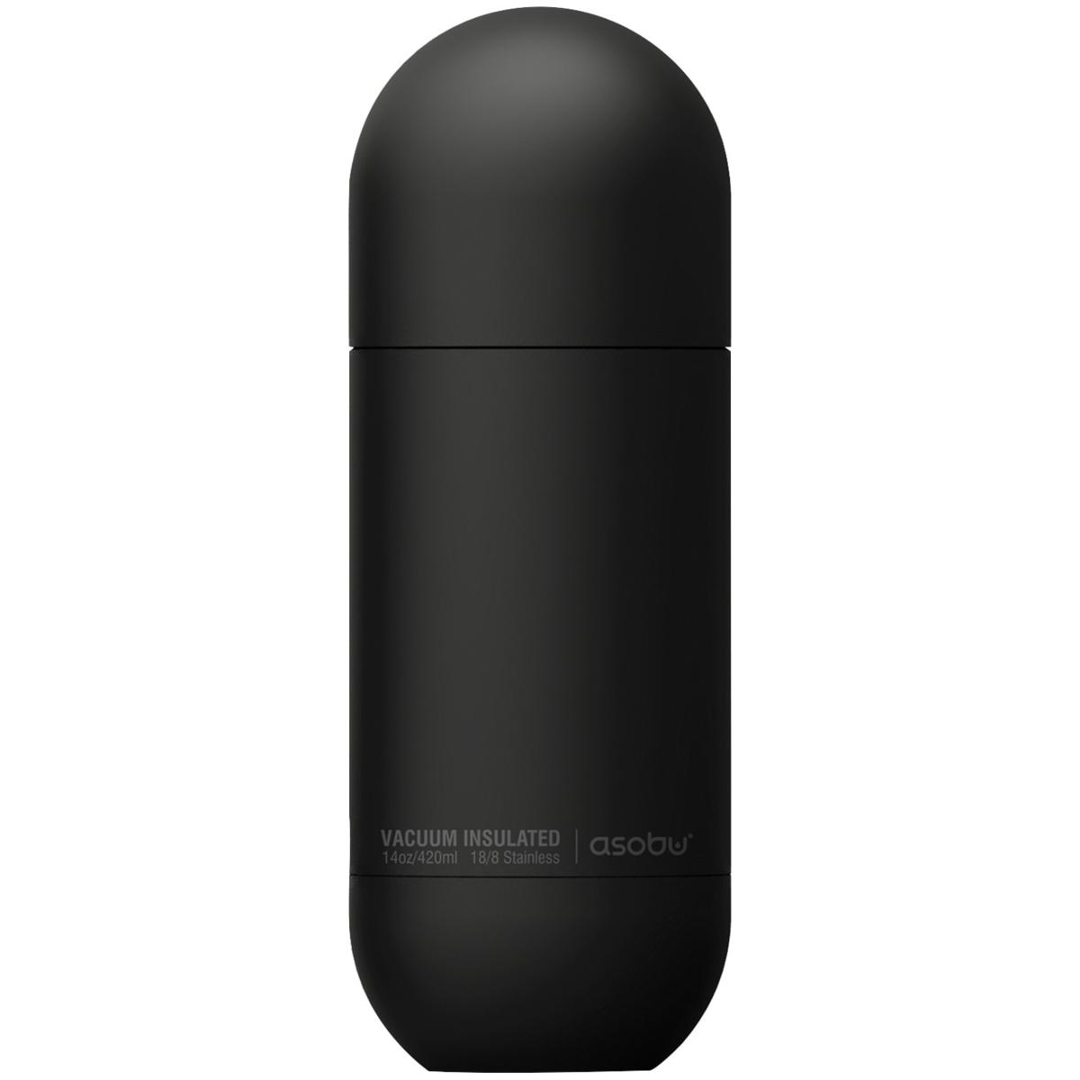 Asobu - Skinny Mini Water Bottle - Black