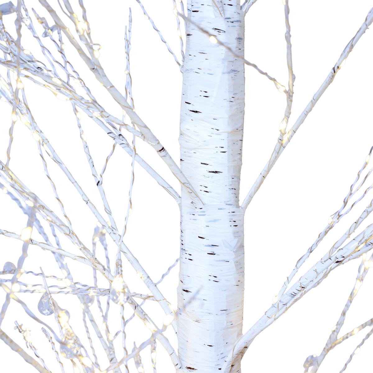 august & leo 7' Lit Jeweled Birch Tree | HSN