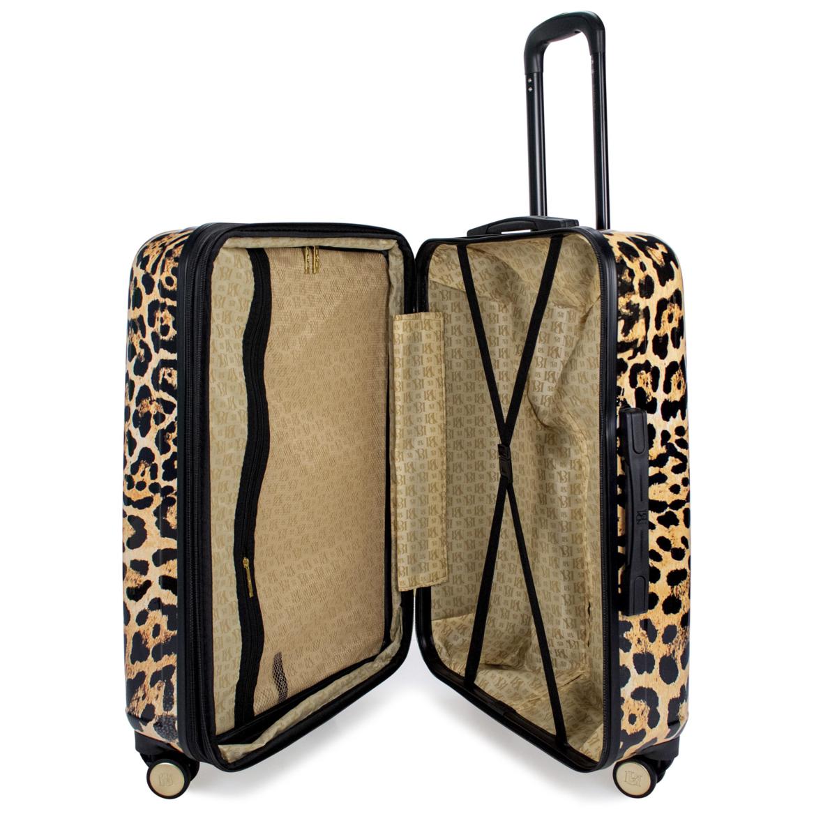 Leopard print best sale luggage set