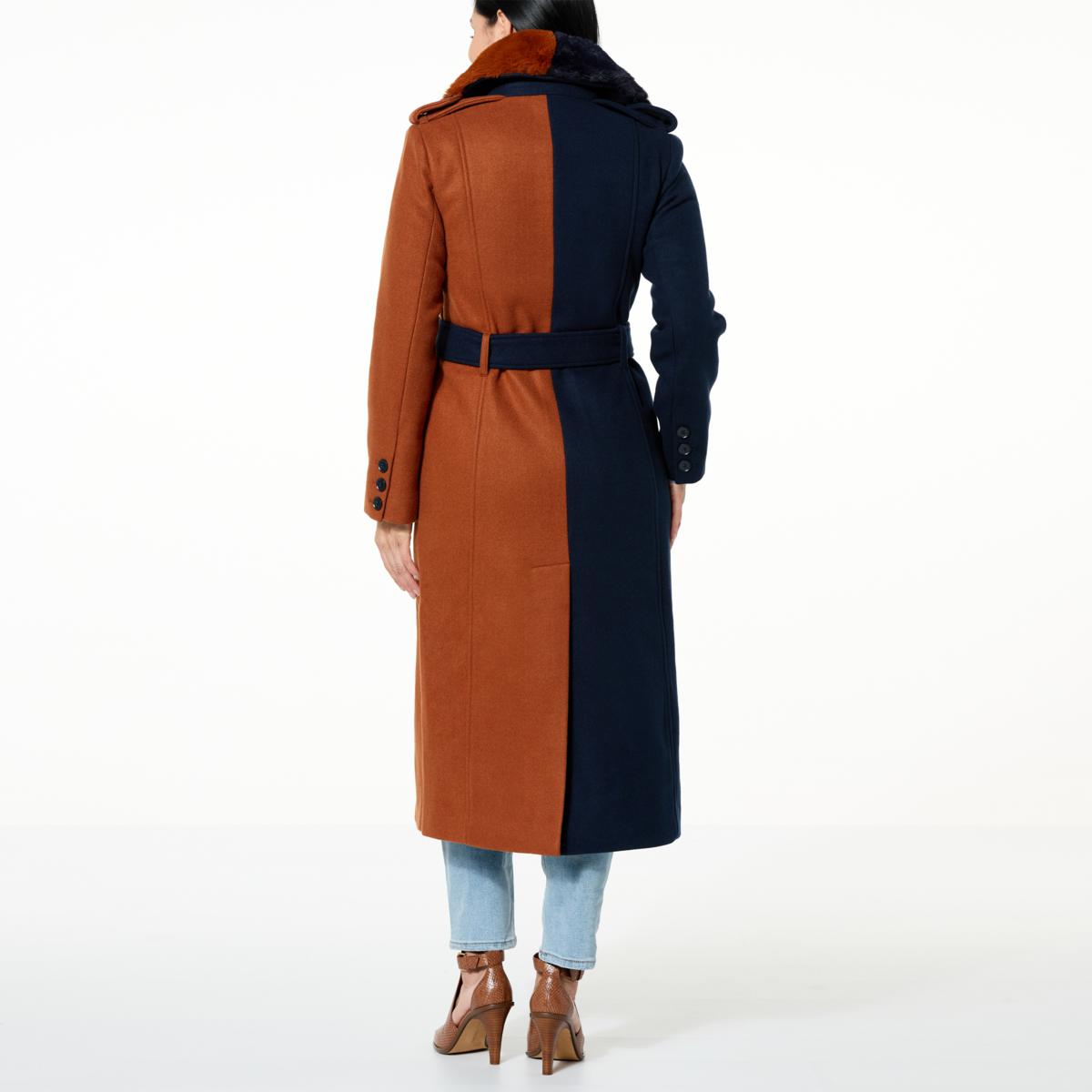 Badgley mischka wool on sale coat