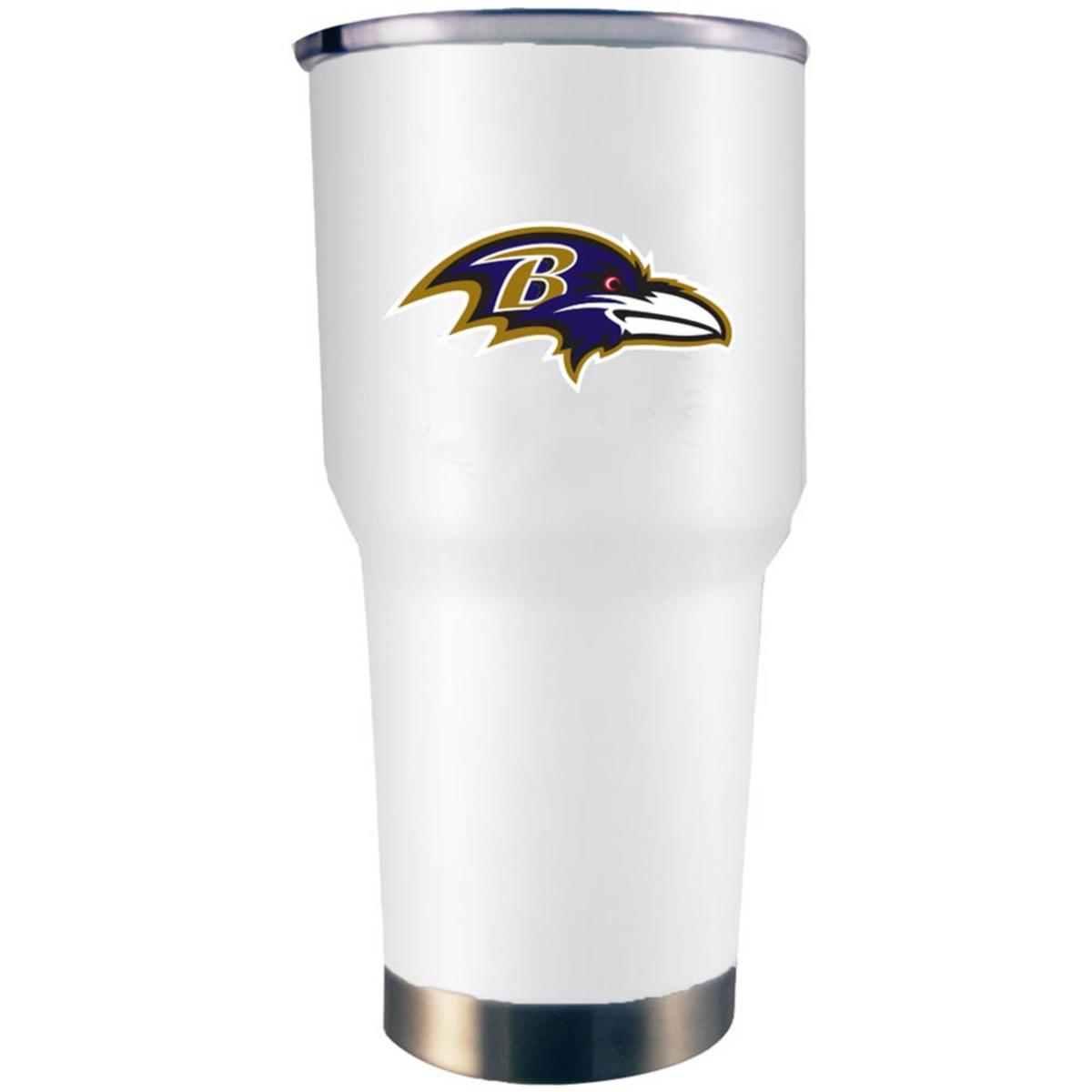 Baltimore Ravens Personalized 30oz. Laser Etched Black Tumbler