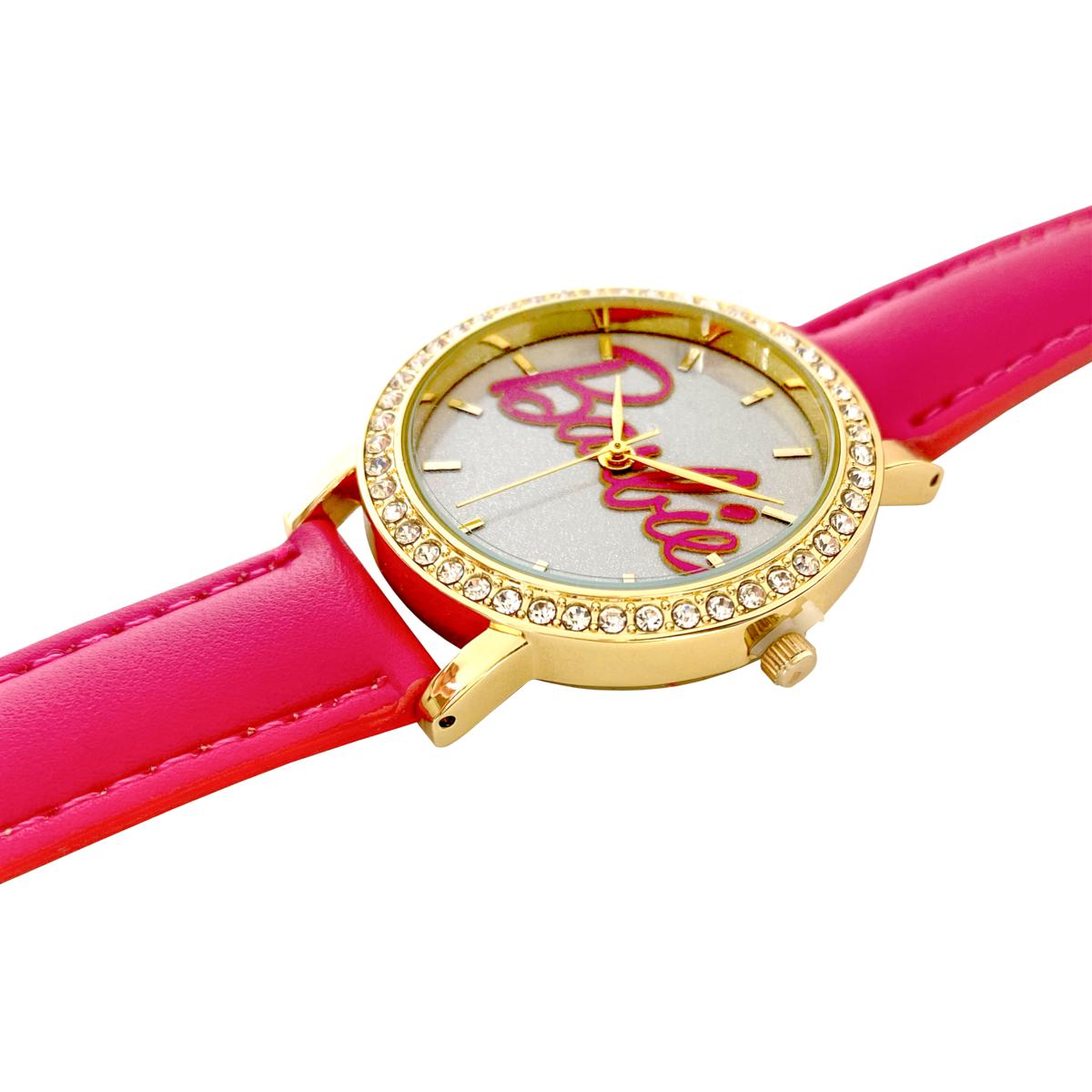 Barbie Special Edition Women s Glitter Dial Logo Watch