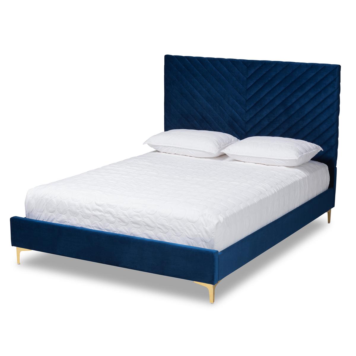 Baxton Studio Fabrico Contemporary Fabric King Size Platform Bed