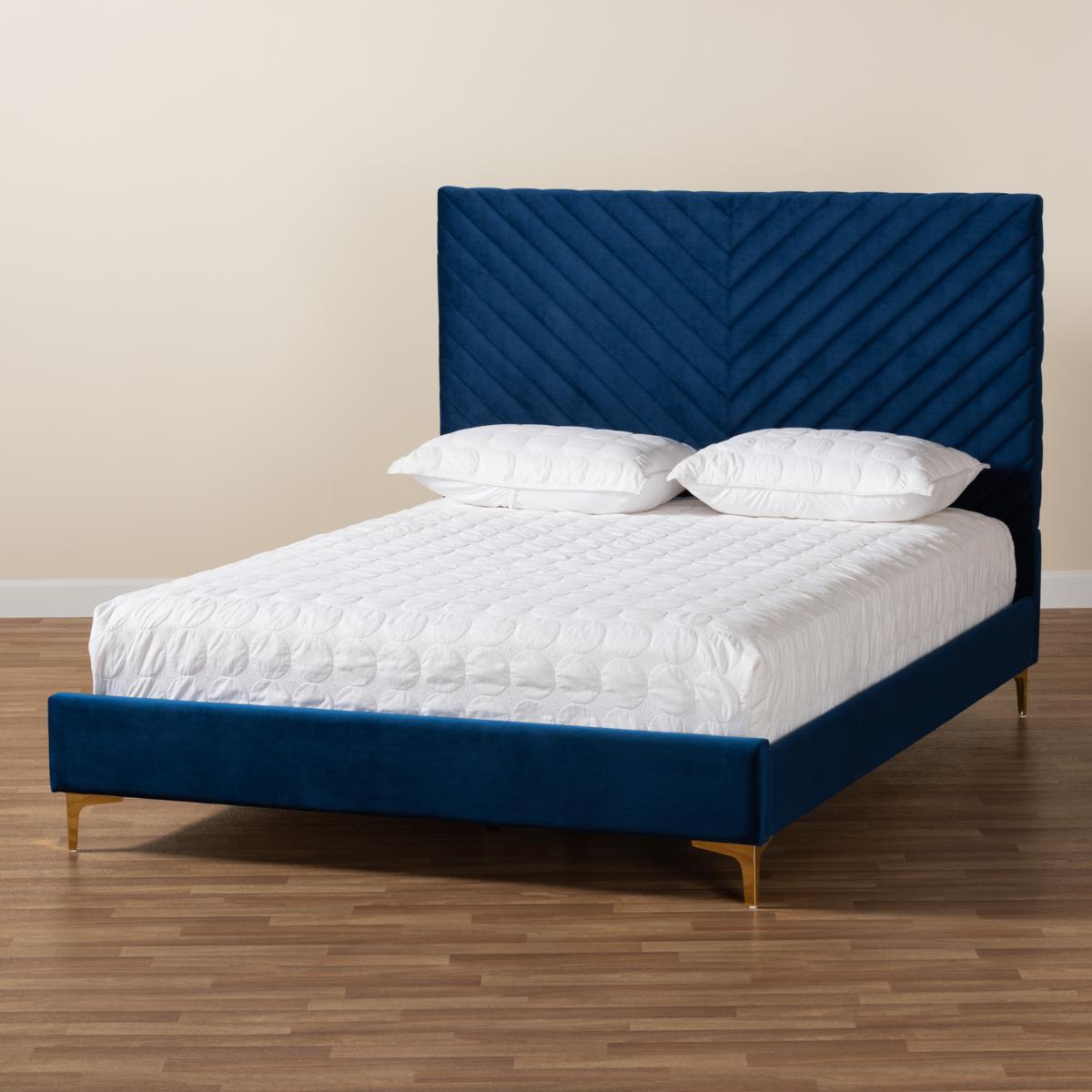 Baxton Studio Fabrico Contemporary Fabric King Size Platform Bed