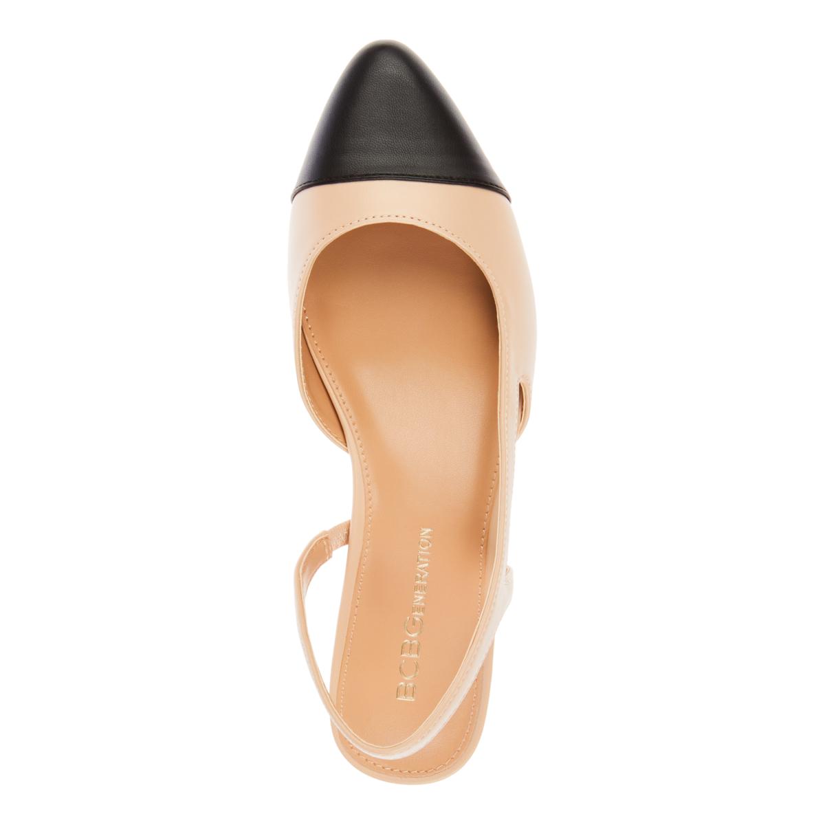 BCBGenerationTillie Flat Slingback Heeled Size 8.5, Color Multi Colored BCBGeneration Tillie Cap-Toe Slingback Heeled Sandal | HSN main image 4
