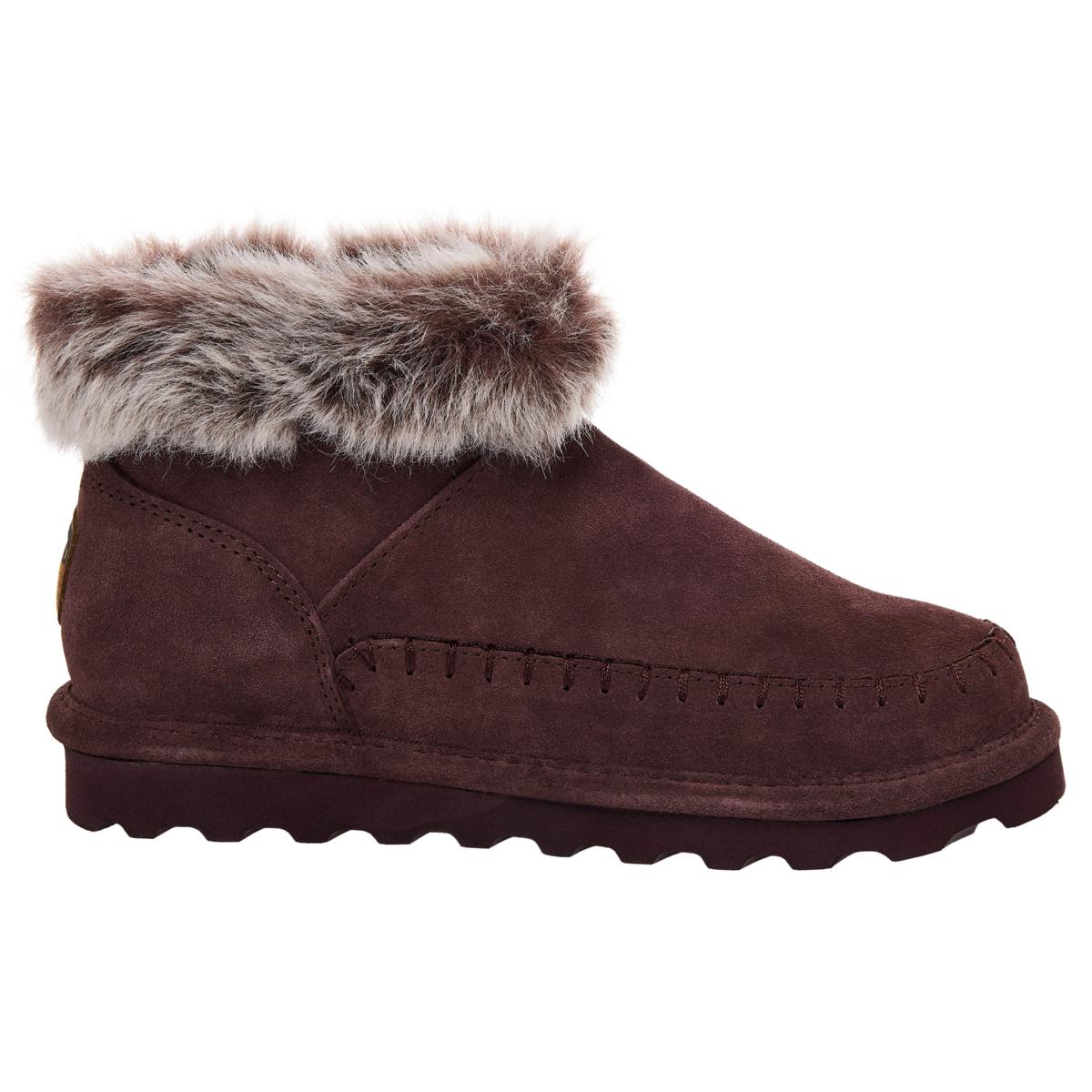 BEARPAW Laphea Suede Bootie with Rain Stain Repellent 23321348 HSN