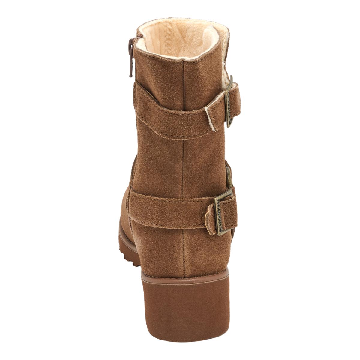 Stray Dog Pike Leather Moto Boots Sherpa Lined Size 10.5 BEARPAW® Riveria Suede Moto Boot with Faux Sherpa Lining | HSN main image 2