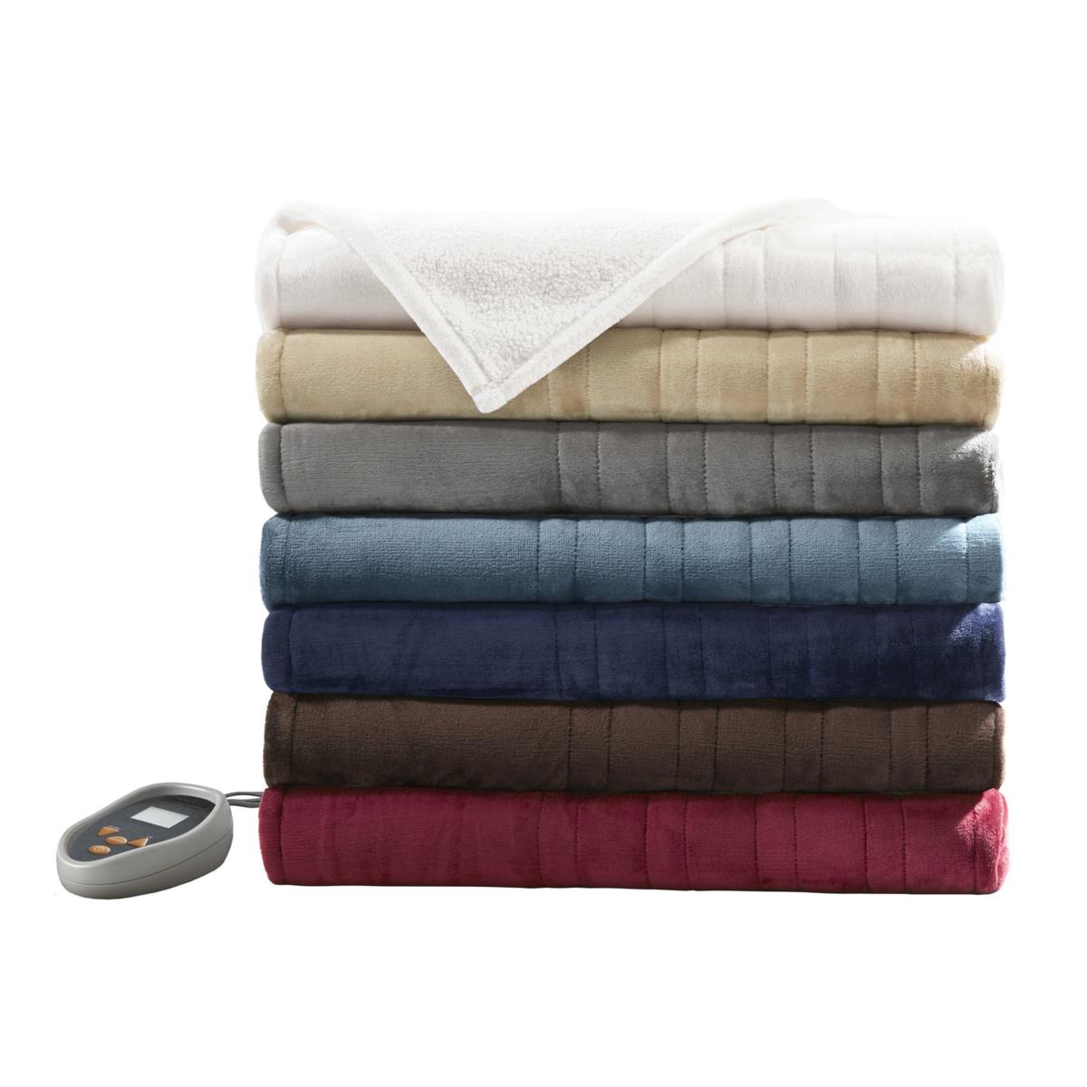 Biddeford microplush heated online blanket twin