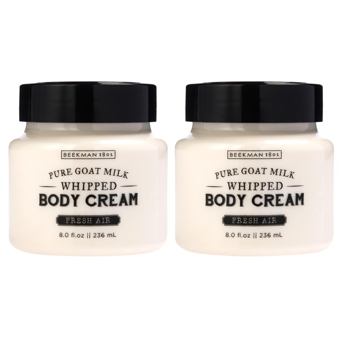 Beekman 1802 Fresh Air Goat Milk Whipped Body Cream Duo - 8 fl. oz ...