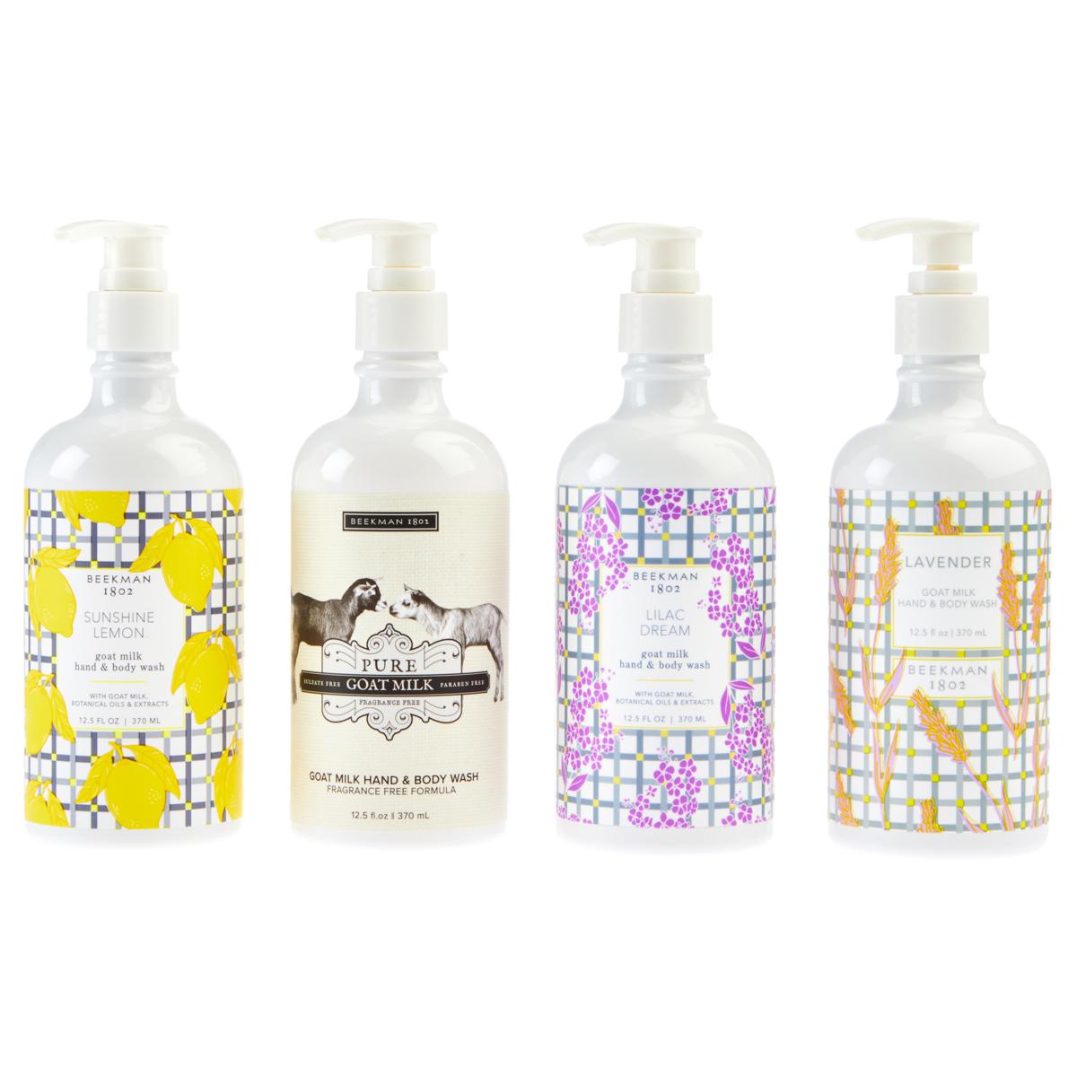 Beekman 1802 Goat Milk 4Piece Assorted Hand & Body Wash Set 22150375