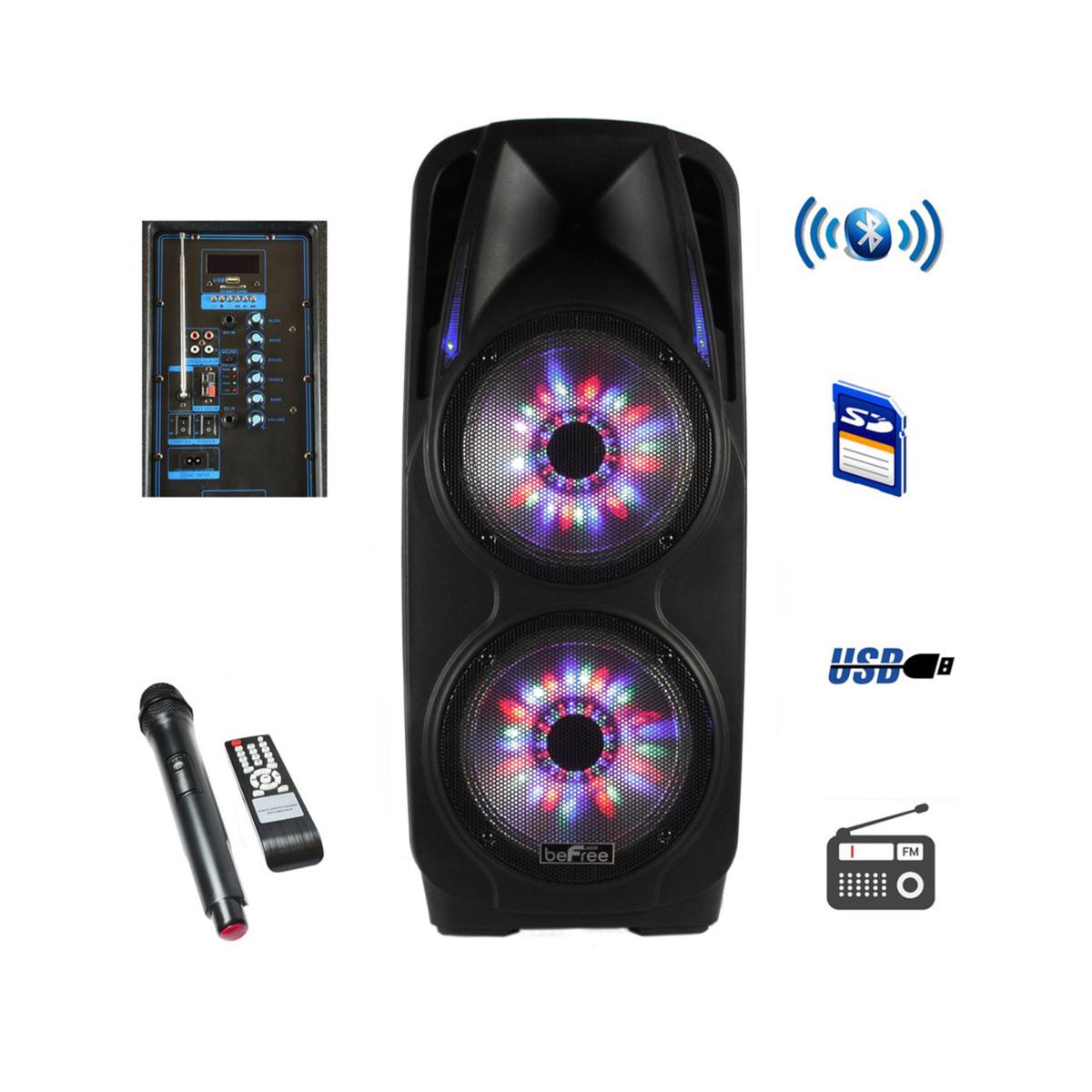 Befree Sound 10 Inch Portable Bluetooth Speaker With Party Lights