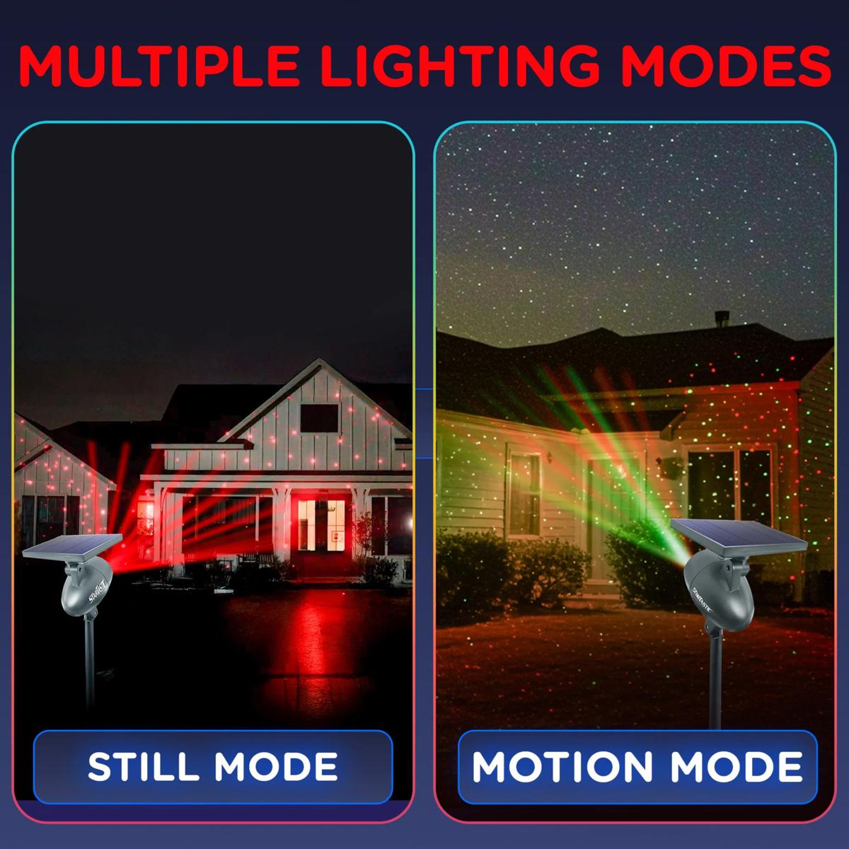 Bell + Howell Solar Startastic Motion Holiday LED Projector | HSN