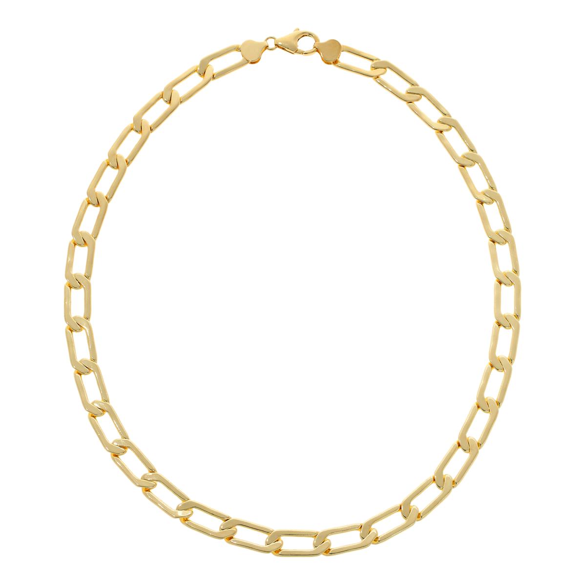 Bellezza 20 Bronze Polished Rope-Link Chain Necklace