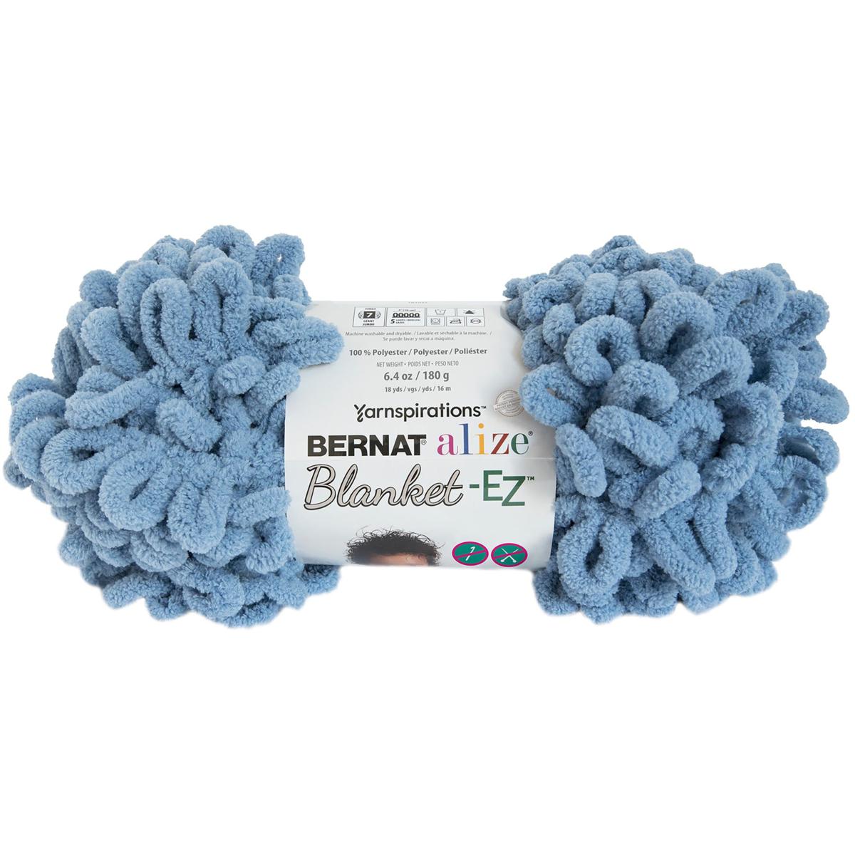 bernat blanket big ball yarn country blue