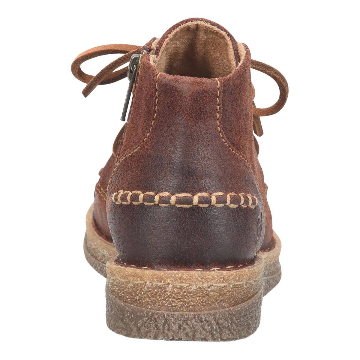 Born® Analia Moc-Toe Lace-Up Ankle Bootie 23586271 HSN