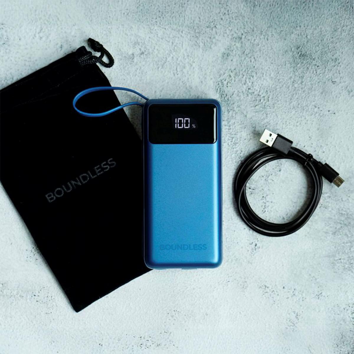 Boundless 20,000mAh Sleek and Portable Power Bank | HSN