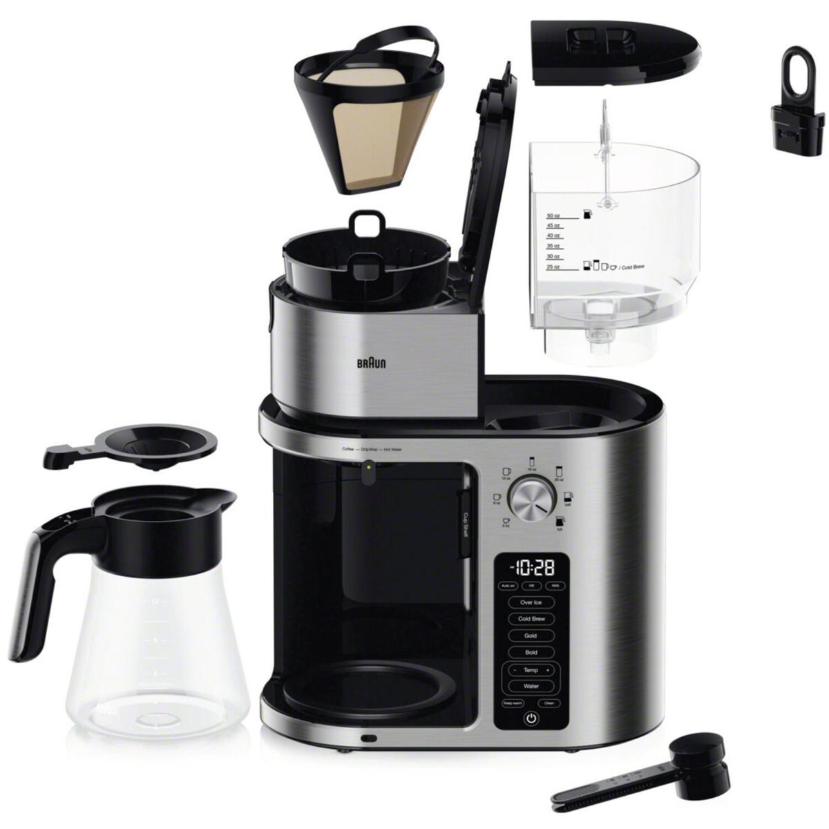 Braun MultiServe Plus Drip Coffee Maker - Stainless Steel | HSN