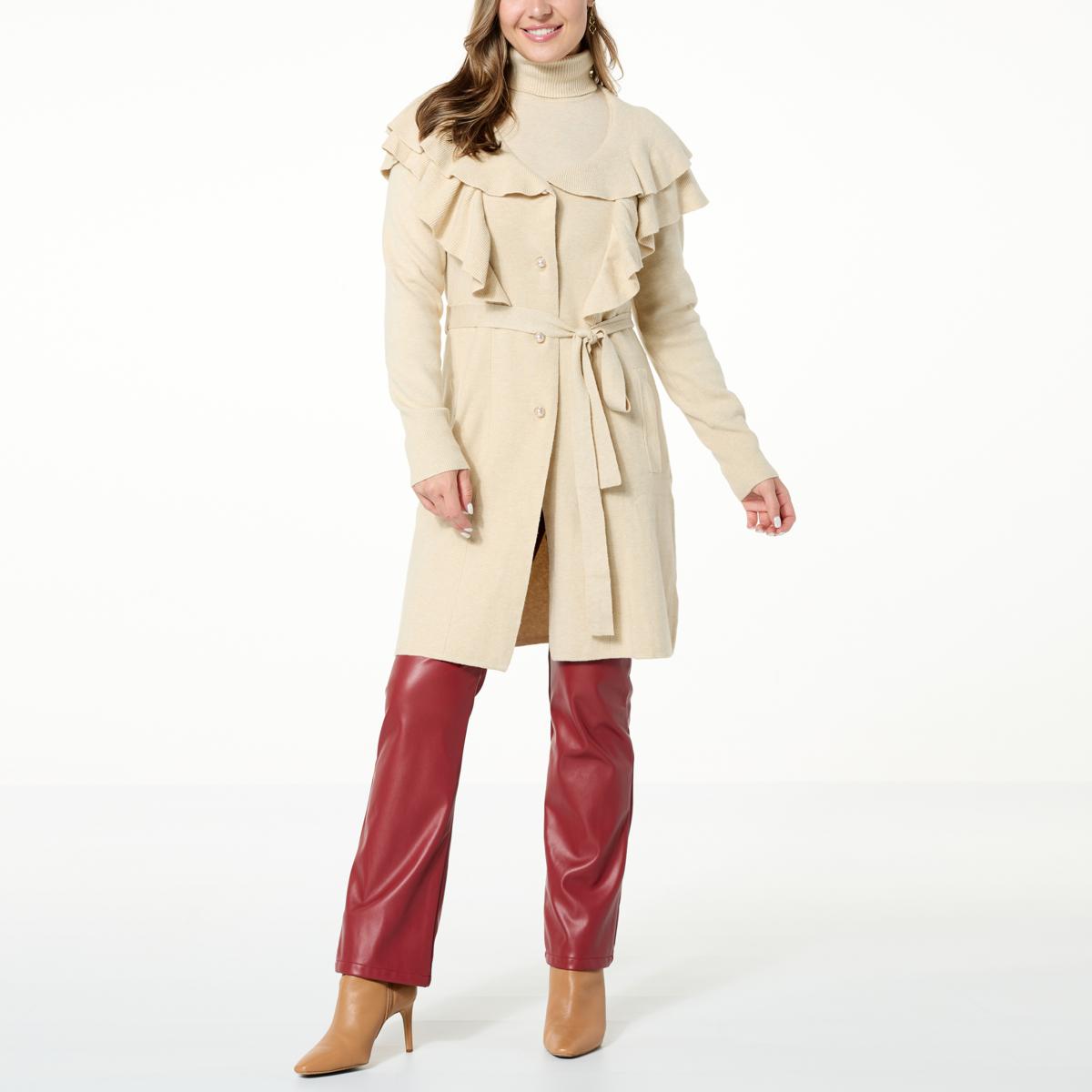 C Wonder by Christian Siriano Belted Trench Coat