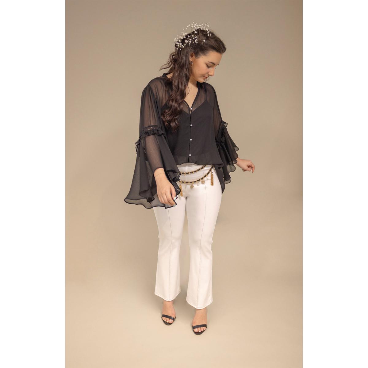 C Wonder Chiffon Drama Top | HSN