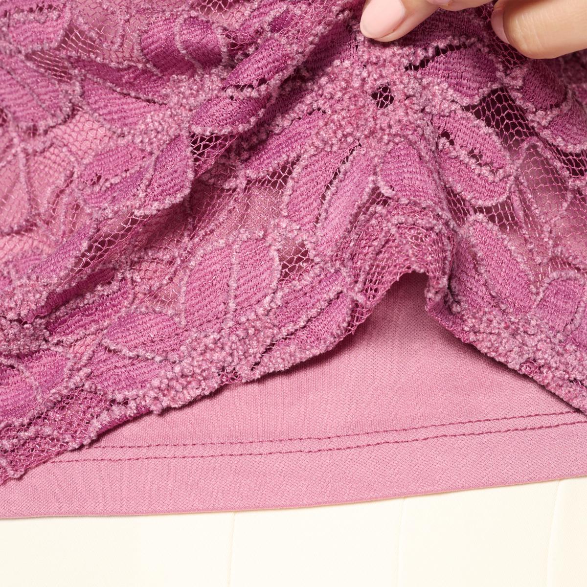C Wonder Knit Lace V-Neck Tank | HSN