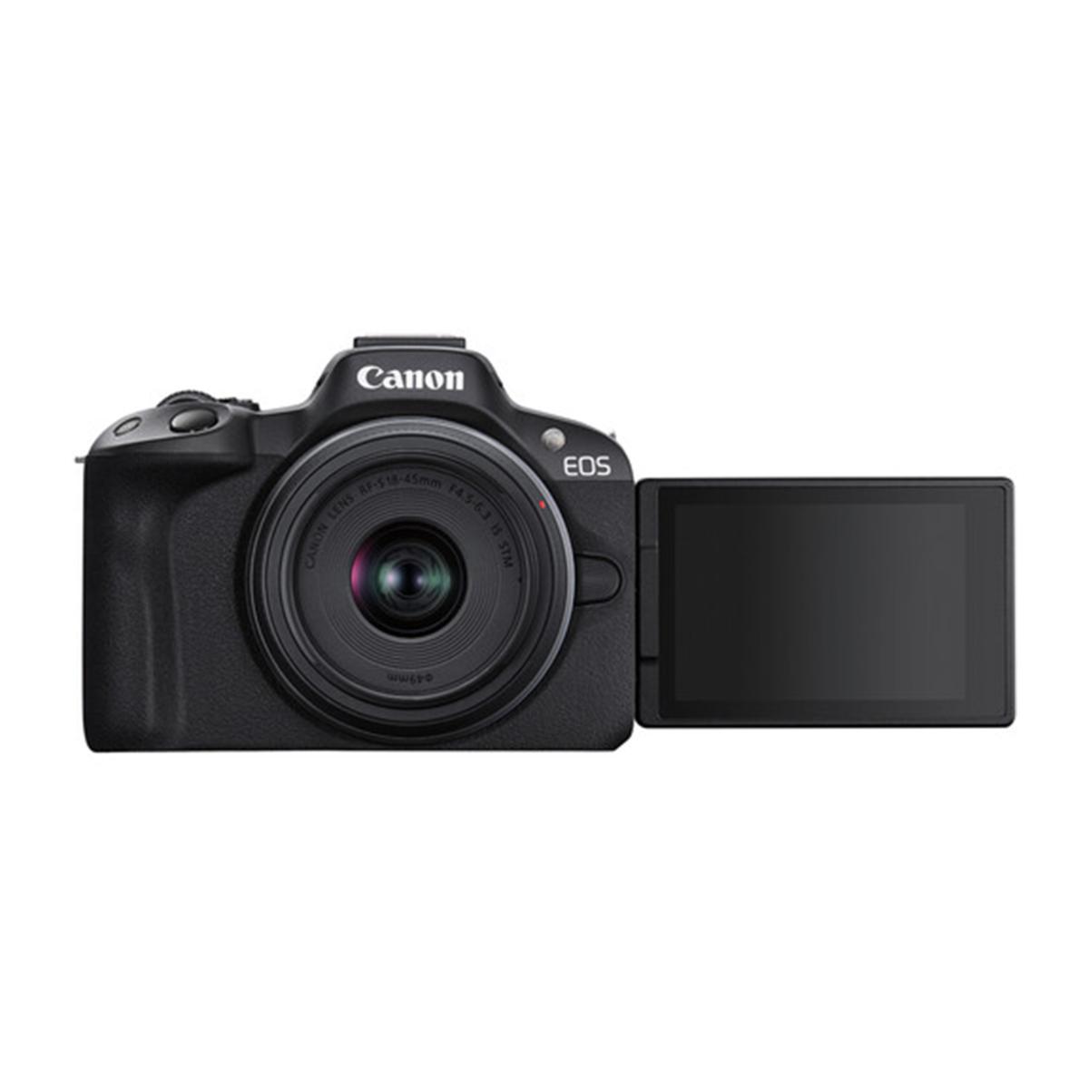 【美品】Canon EOS R50 18-45mm＋sigmaレンズ付 Canon EOS R50 Mirrorless Camera with 18-45mm Lens Black