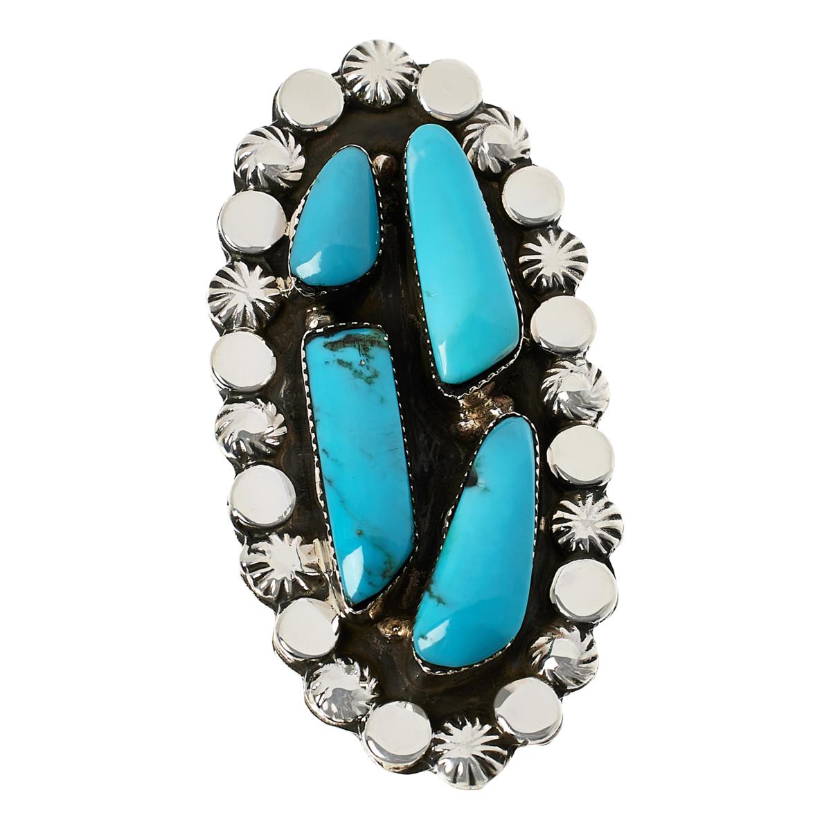 Chaco Canyon Campitos Turquoise Oblong Ring