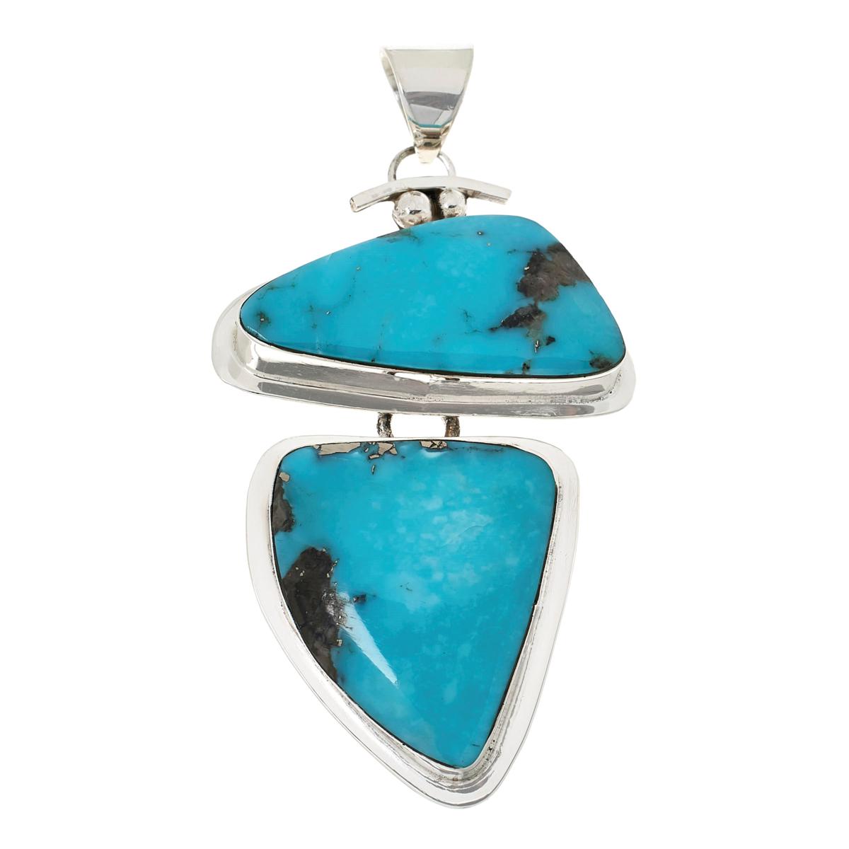 Chaco Canyon Freeform Kingman Turquoise Pendant 22109453 HSN