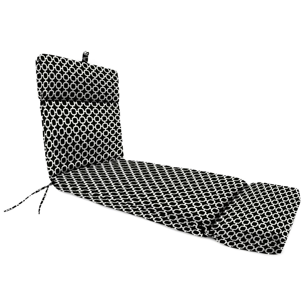 Black and white cheap chaise lounge cushions