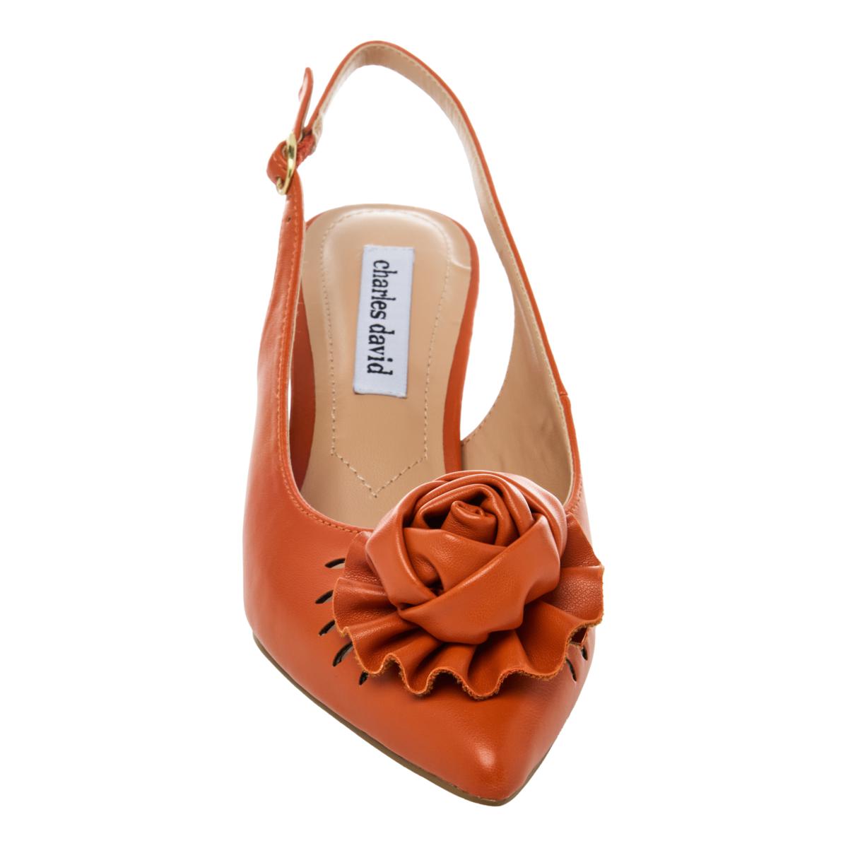 Charles by Charles David Azure Floral Slingback Sandal | HSN