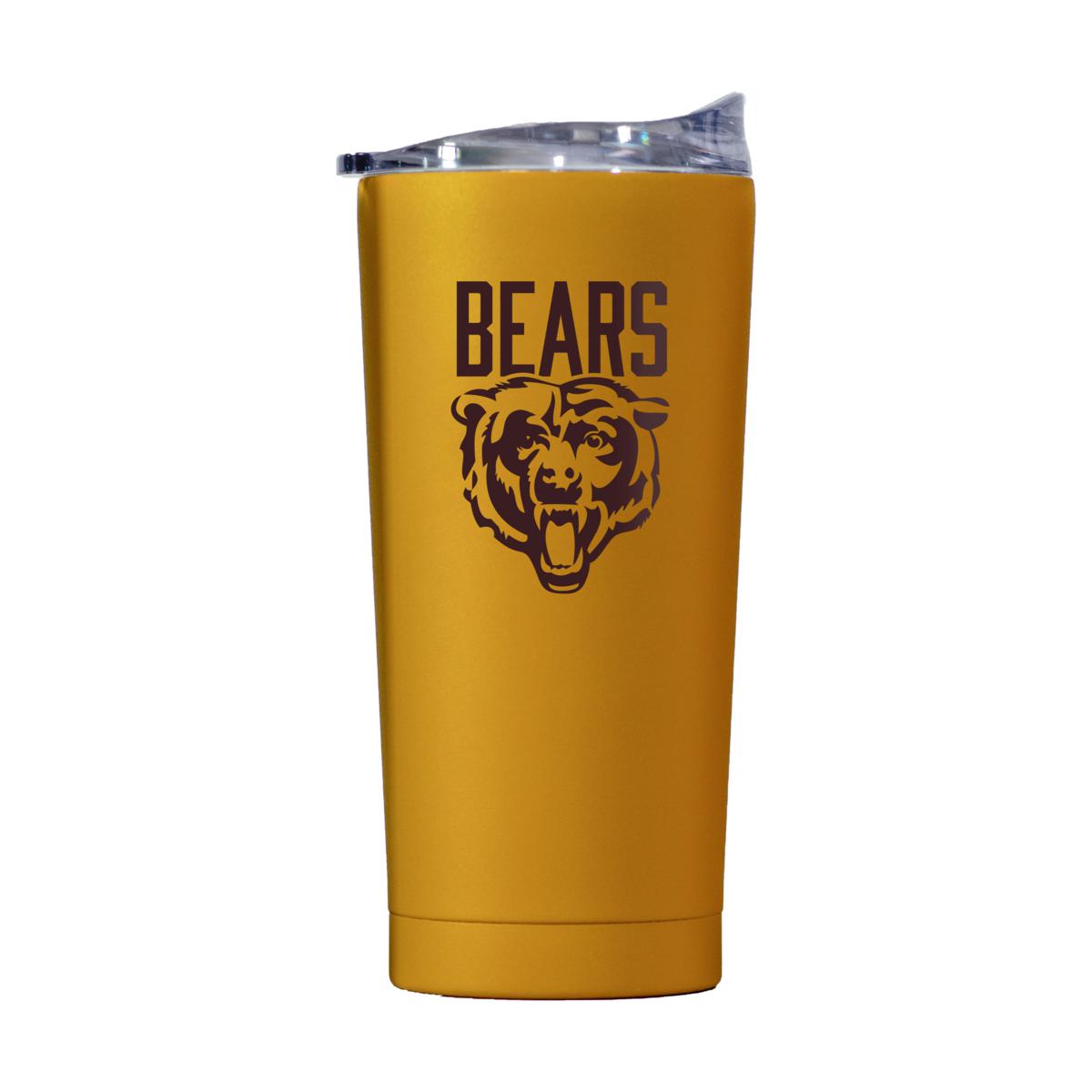 Football Fan Shop Chicago Bears 20oz. Fashion Color Powdercoat Tumbler