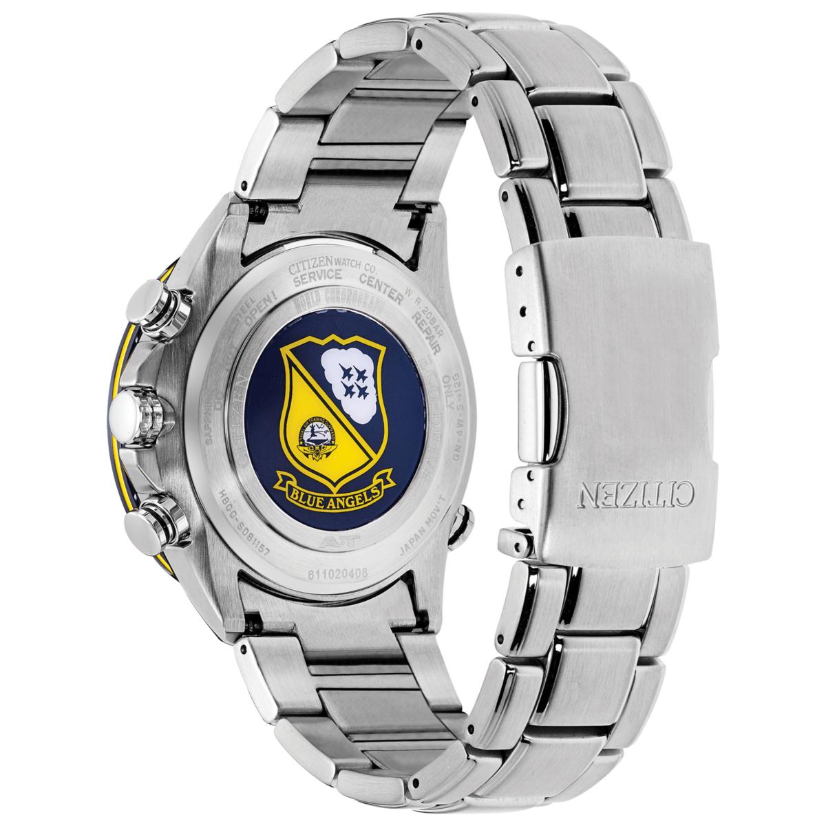 Citizen Men's Eco-Drive Blue Angels World Chronograph Bracelet