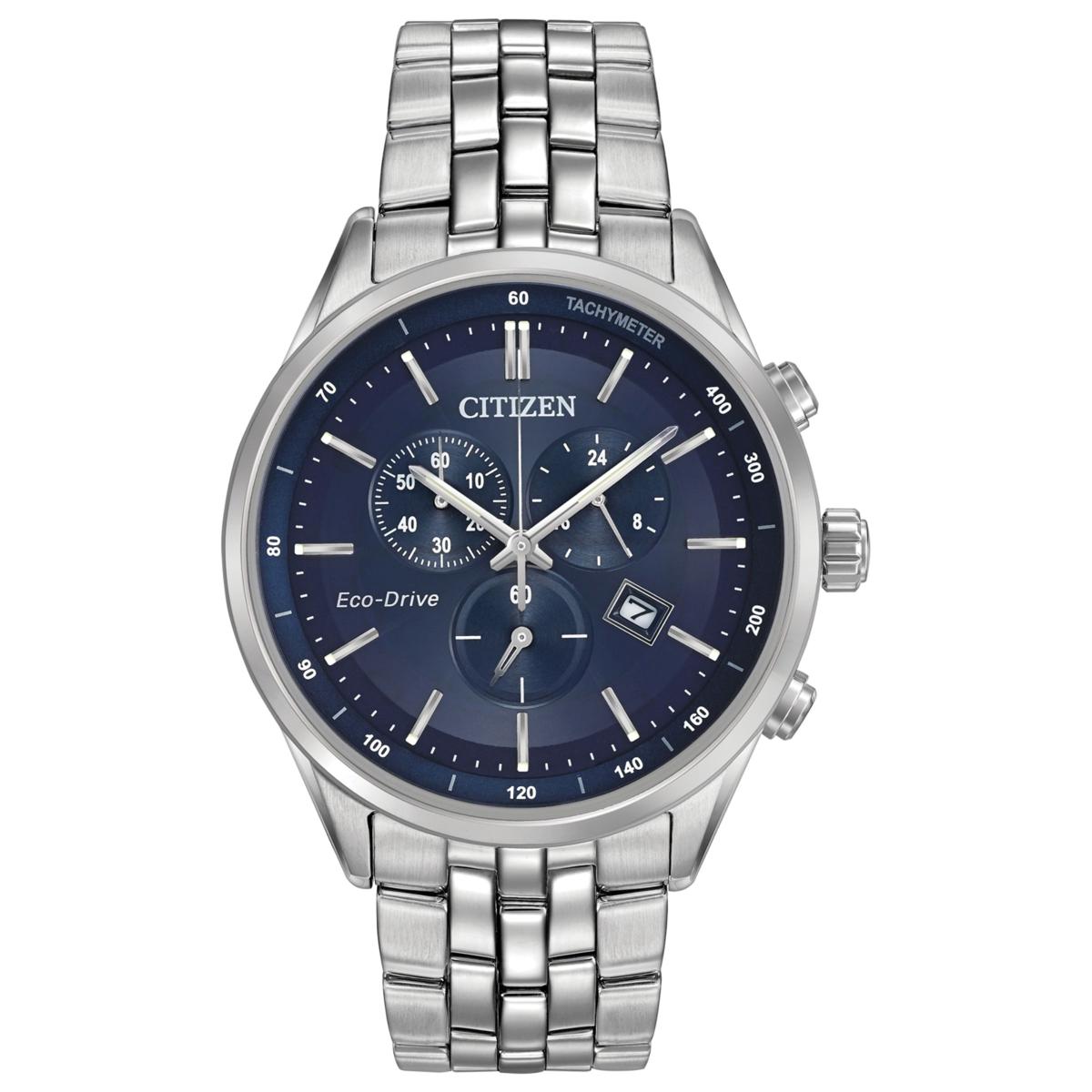 Citizen Stainless Steel Men's Eco-Drive Chronograph Bracelet Watch ...