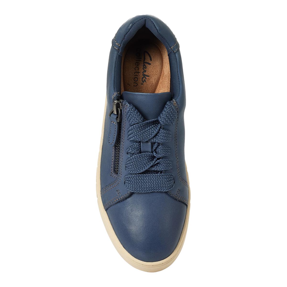 Clarks Collection Mykah Joy Leather Casual Sneaker | HSN