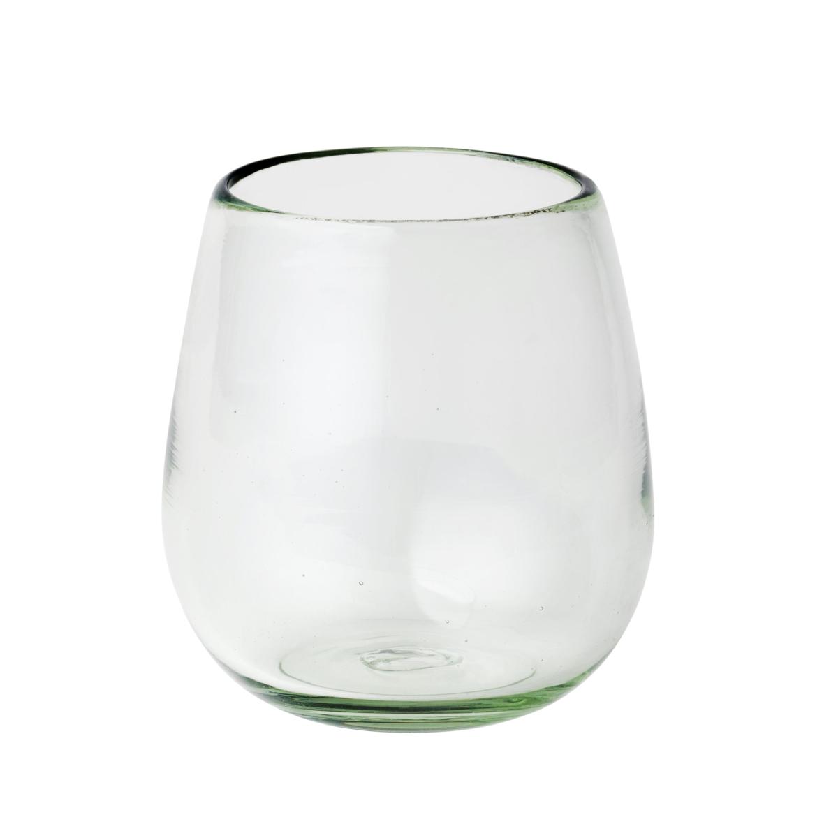 Clear Handblown Mexican Stemless Wine Glass Set of 6 23340288 HSN