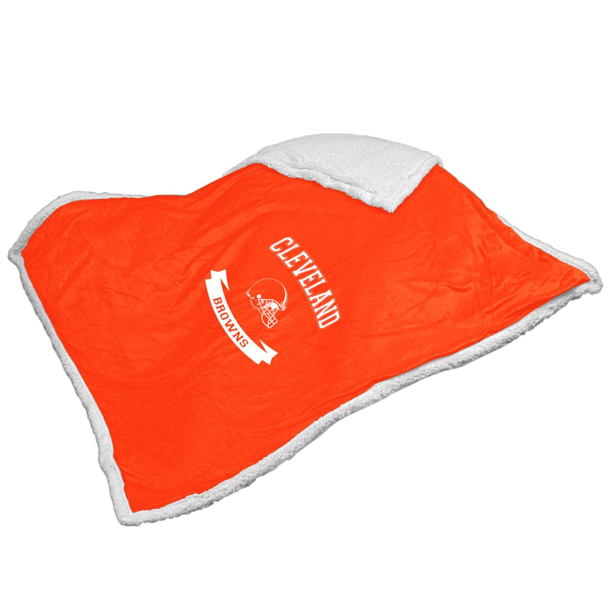 Cleveland Browns Raschel Throw Blanket