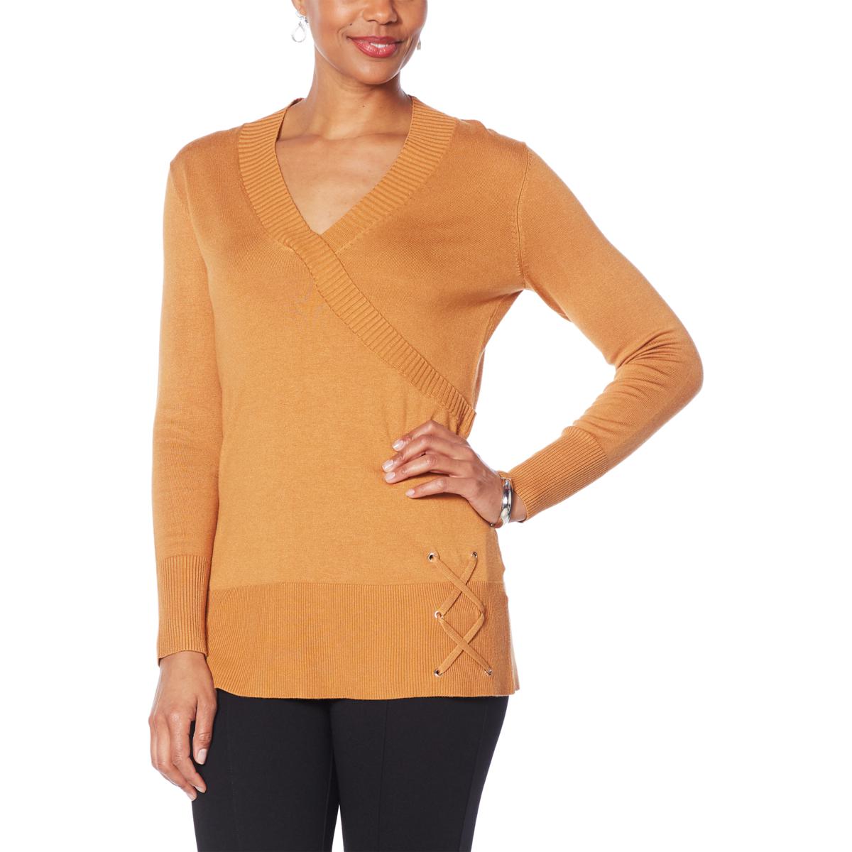 Women's criss 2025 cross sweater