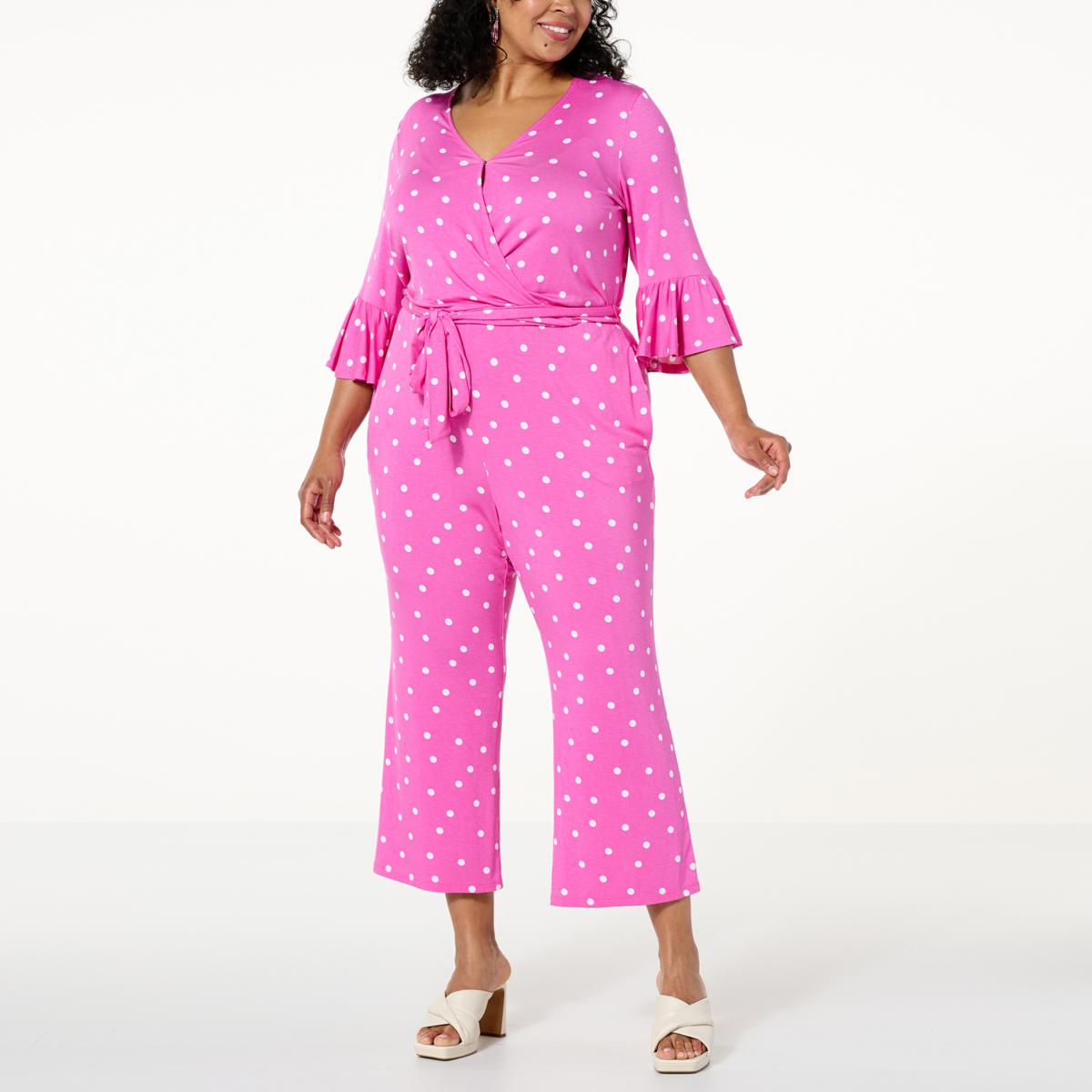 Colleen Lopez Mommy Cropped WideLeg Jumpsuit 20710416 HSN