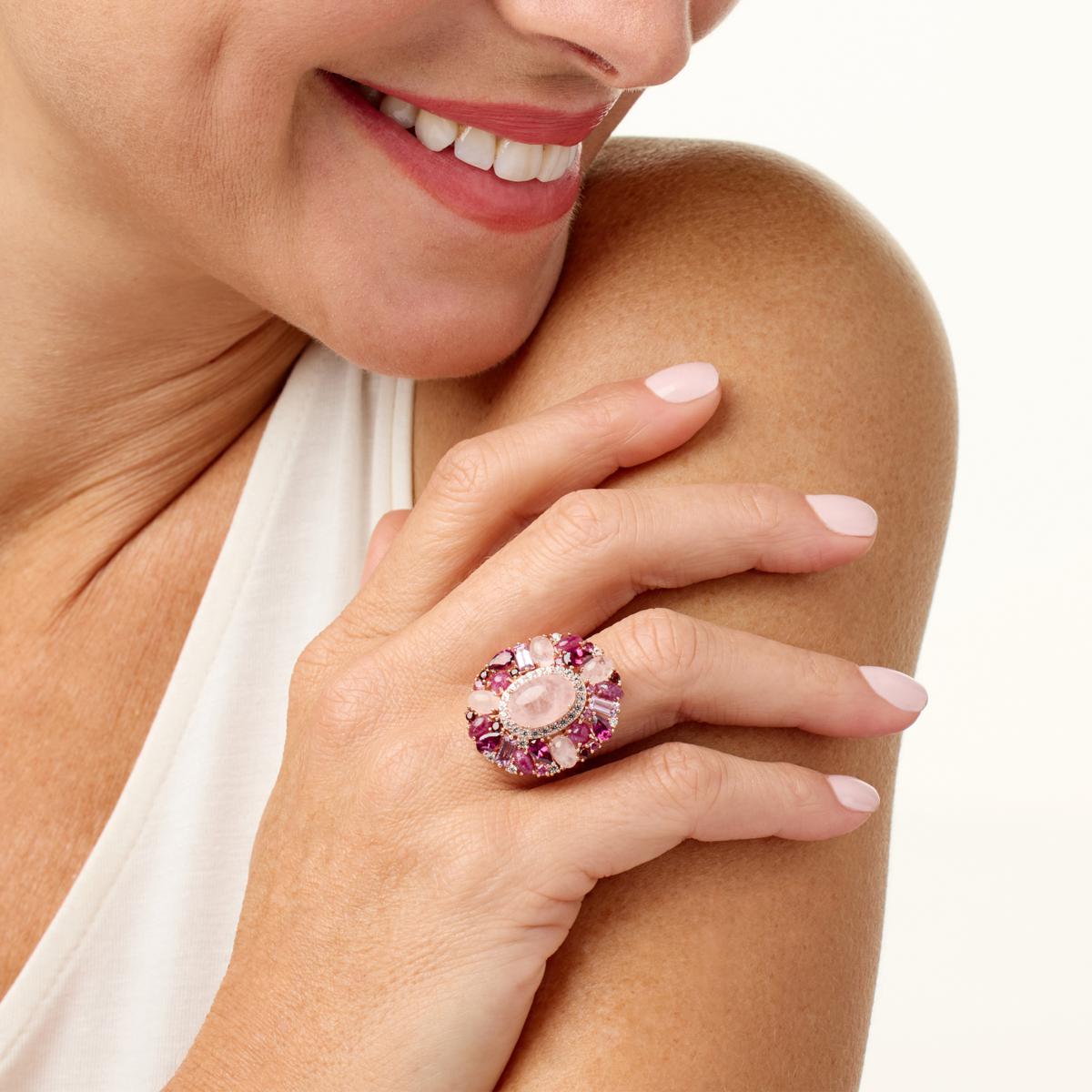 Colleen Lopez Shades of Pink Gemstone Ring - 21378766