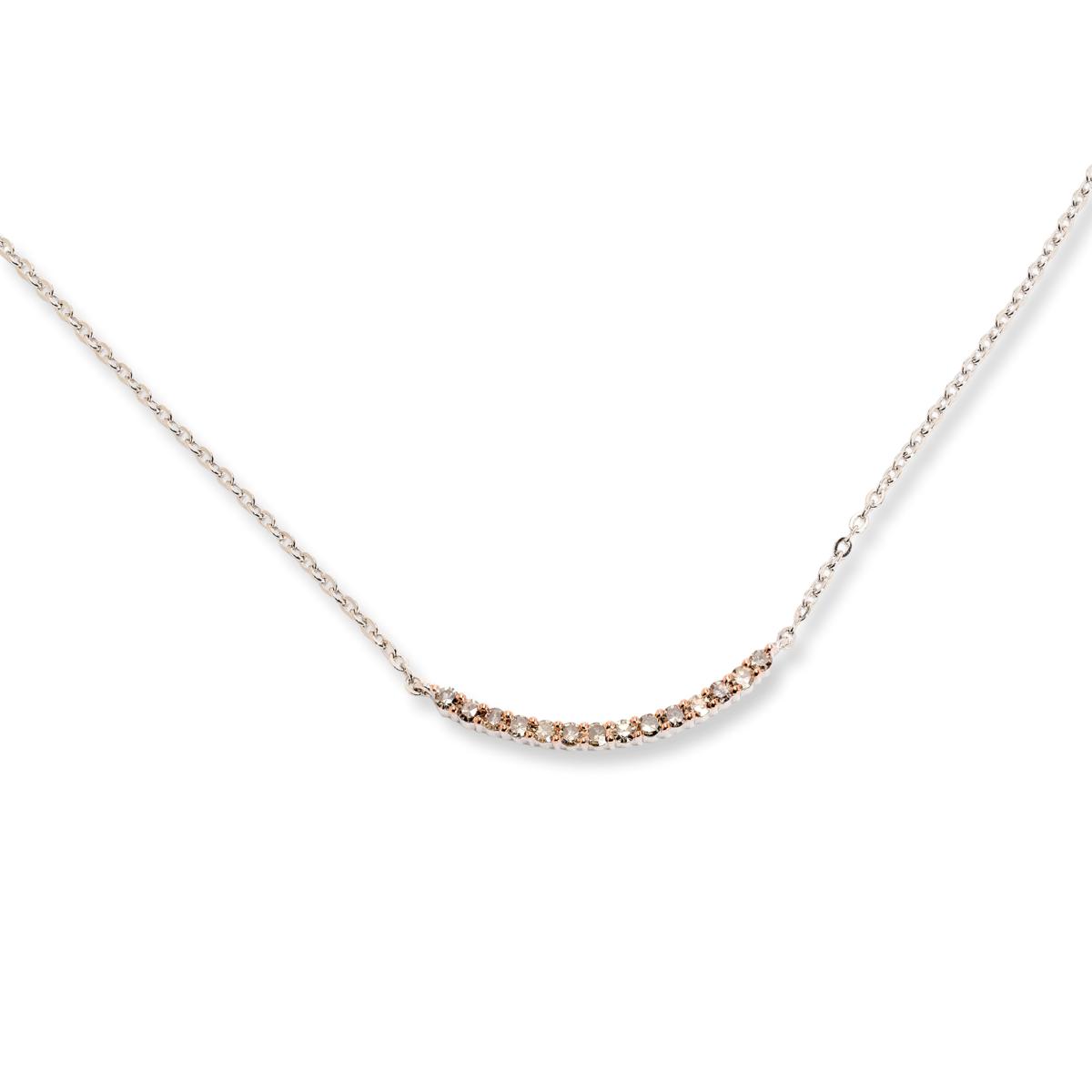 n‪‪❤︎‬s SAVVY CIE STERLING SILVER LOCKED IN LOVE CHARM NECKLACE, 16